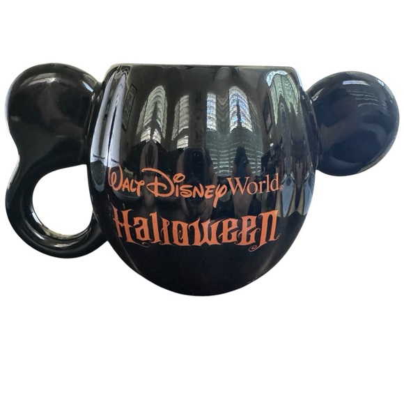 Disney Parks Mickey & Minnie Halloween Pumpkin Coffee Mug Set - Picture 8 of 9